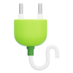 3D green power plug