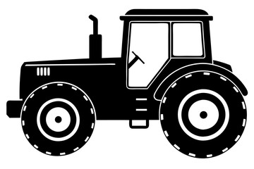 
Tractor icon, tractor vector silhouette, truck, lorry, harvester, pickup, car symbol.