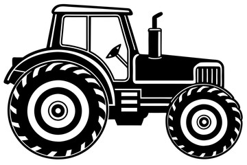 
Tractor icon, tractor vector silhouette, truck, lorry, harvester, pickup, car symbol.