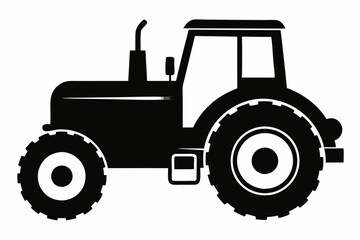 
Tractor icon, tractor vector silhouette, truck, lorry, harvester, pickup, car symbol.