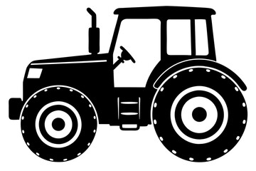 
Tractor icon, tractor vector silhouette, truck, lorry, harvester, pickup, car symbol.
