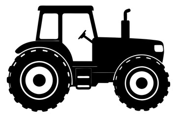 
Tractor icon, tractor vector silhouette, truck, lorry, harvester, pickup, car symbol.