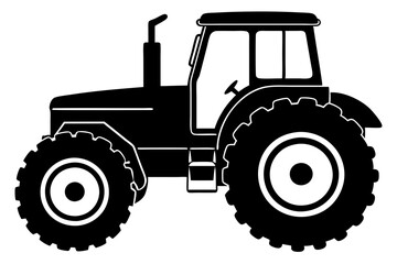 
Tractor icon, tractor vector silhouette, truck, lorry, harvester, pickup, car symbol.