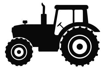 
Tractor icon, tractor vector silhouette, truck, lorry, harvester, pickup, car symbol.