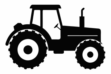 
Tractor icon, tractor vector silhouette, truck, lorry, harvester, pickup, car symbol.