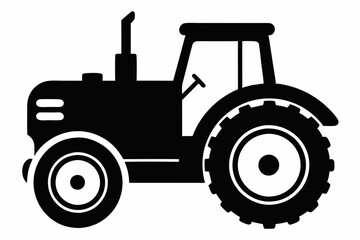 
Tractor icon, tractor vector silhouette, truck, lorry, harvester, pickup, car symbol.