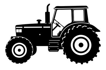 
Tractor icon, tractor vector silhouette, truck, lorry, harvester, pickup, car symbol.