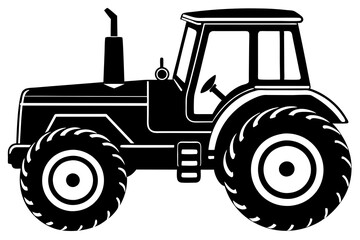 
Tractor icon, tractor vector silhouette, truck, lorry, harvester, pickup, car symbol.