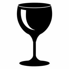 wine glass isolated on white, wine glass vector illustration, cup season wine glass vector art, tee cup silhouette,  glass vector icon, wine glass cartoon line art, eps