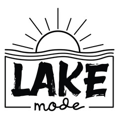 Lake Quotes Design Set
