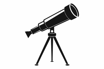 telescope icon, telescope vector silhouette
