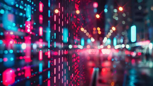 Stock Exchange Market Chart: LED display of stock exchange market chart data. 