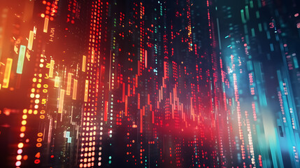 Stock Market Chart: Various stock market chart displays for financial analysis.