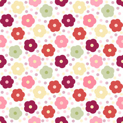 seamless pattern with flowers