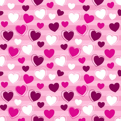 seamless pattern with hearts