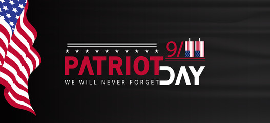 Logo representing Patriot Day, featuring symbols of remembrance and national pride in a solemn design