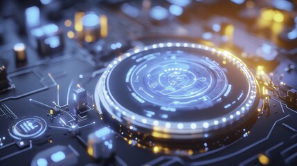 Futuristic Technology Interface - Abstract Digital Design