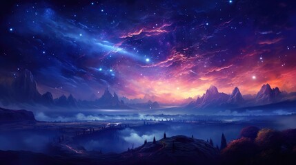 beautiful space, galaxy background