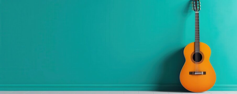 Performance flat design front view musician theme 3D render Complementary Color Scheme