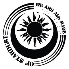 Boho Celestial Sun Design