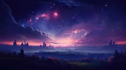 beautiful space, galaxy background