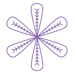 doodle flower decoration with beautiful shape unique line illustration that inspired by spine arrow and flower that can be use for social media, sticker, wallpaper, etc with aesthetic color