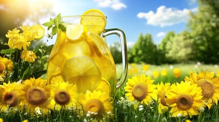 Kazakh Lemonade Photo for Menu: Refreshing and Traditional Beverage