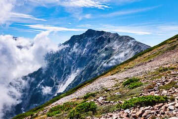 北アルプスの白馬岳