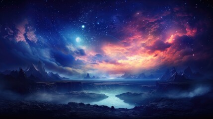 beautiful space, galaxy background