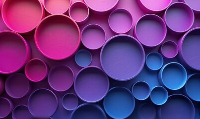 Abstract Purple and Pink Circle Pattern