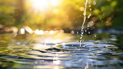 The sacrament of baptism depicted with clear