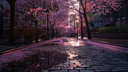 Pink Blossom Street