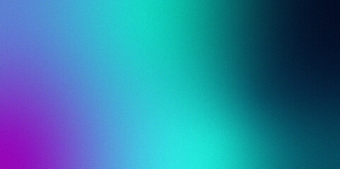 Neon blue light leaks effect background .Abstract noise background with a blue and purple gradient for appealing and modern aesthetic Gradient blue teal purple blur abstract background