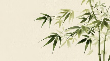 Fototapeta premium 笹の葉の背景