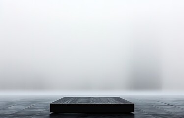 Black board with white background for your product photos