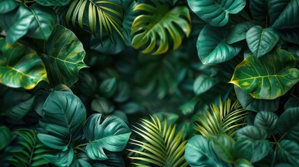 Naklejka premium Vibrant Green Foliage