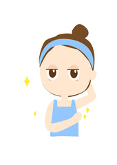 脇がキレイな女の子