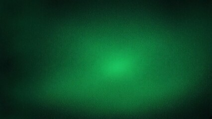 Fototapeta premium Dark green gradient background with a glowing, grainy texture and noise for added depth, offering copy space