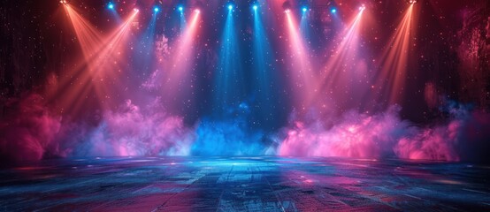 Red and Blue Stage Lights