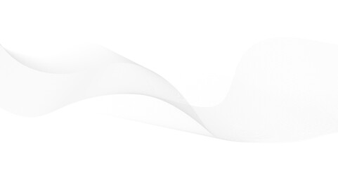 Abstract gray smooth wave on a white background. Abstract wave element for design. 