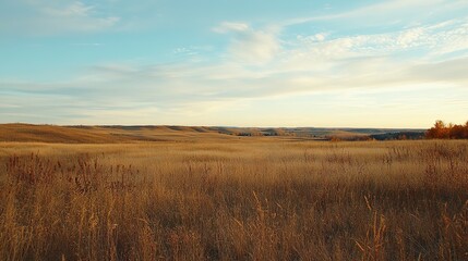 Prairie Landscape: Expansive and Natural Open Fields