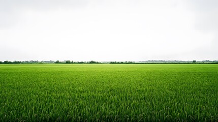 Fototapeta premium green field and blue sky