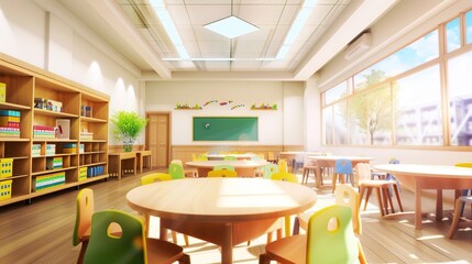 The Inspiring Background of Teaching and Education Interior Design: A Space Fostering Knowledge and Growth.