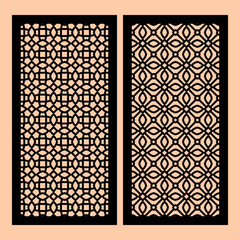 Geometric and simple pattern for panel, background, cutting art, and decoration