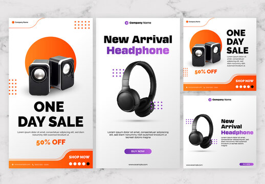 Yellow And Orange Gradien Modern Clean Story & Post 