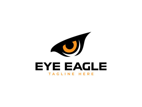 eye eagle logo vector illustration logo template