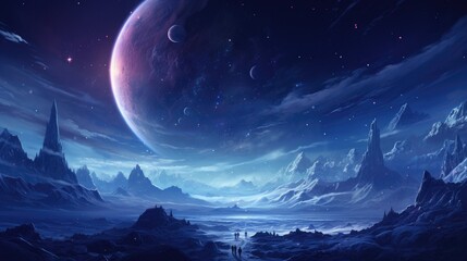 beautiful space, galaxy background