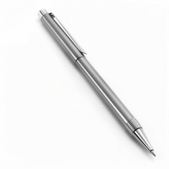 metal pen isolated on white background
