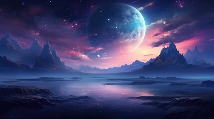 beautiful space, galaxy background