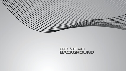 Grey gradient abstract background with curve line